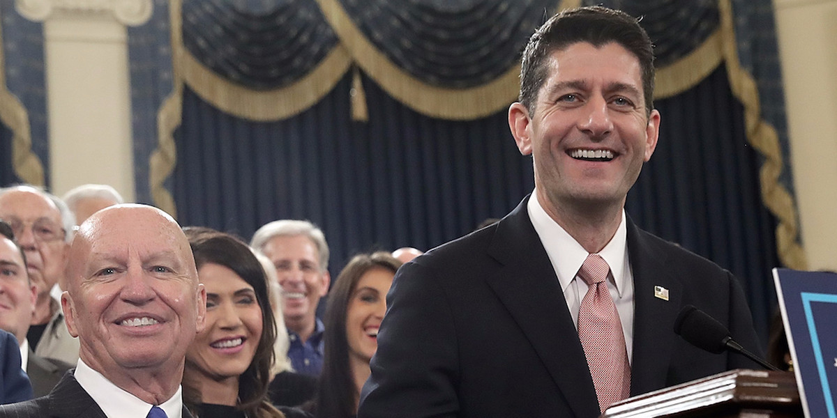 House GOP leaders just scored a big win for their giant tax plan