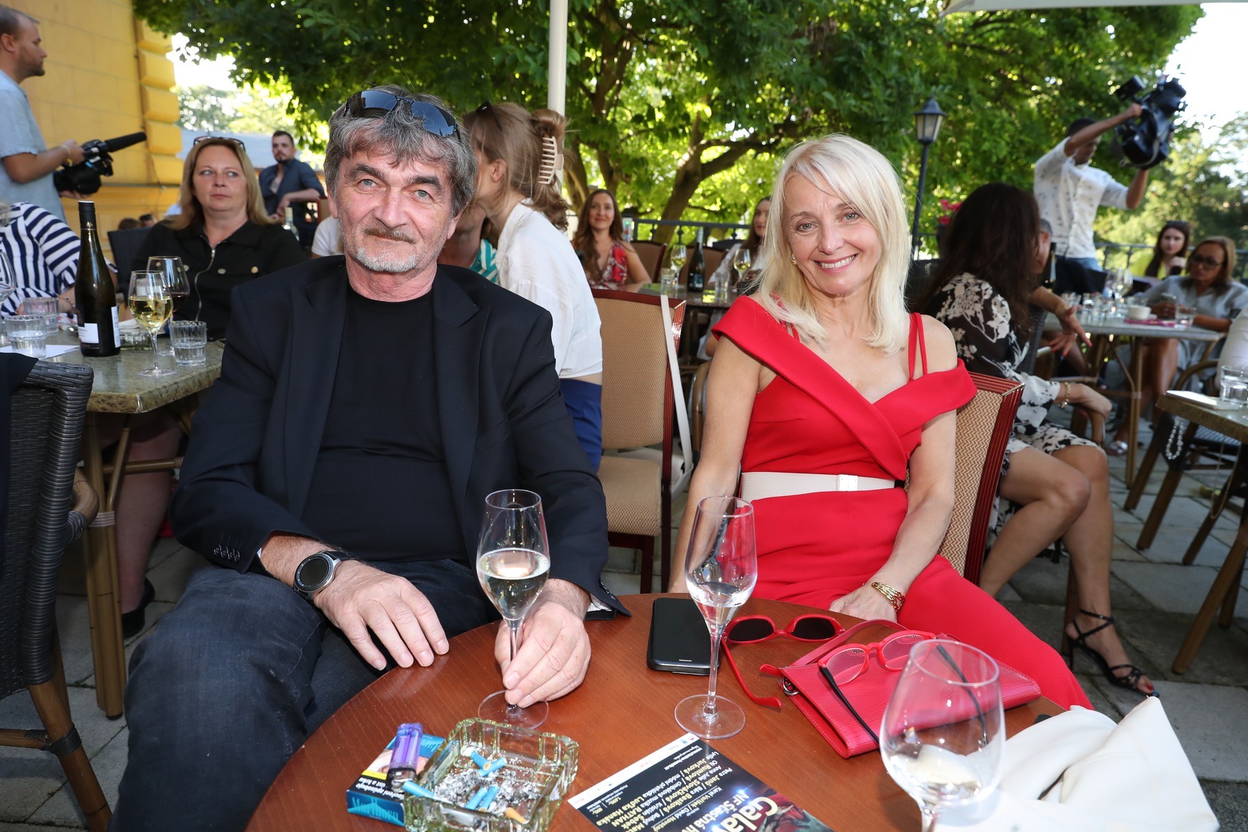 Česká herečka Veronika Žilková a Josef Holomáč.