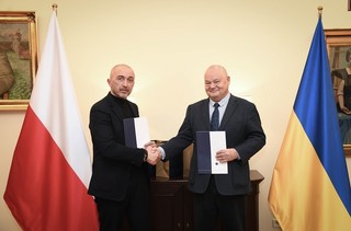 Foto NBP_na zdjęciu prof. Adam Glapiński, Prezes NBP, oraz Andriy Pyshnyi, Prezes NBU