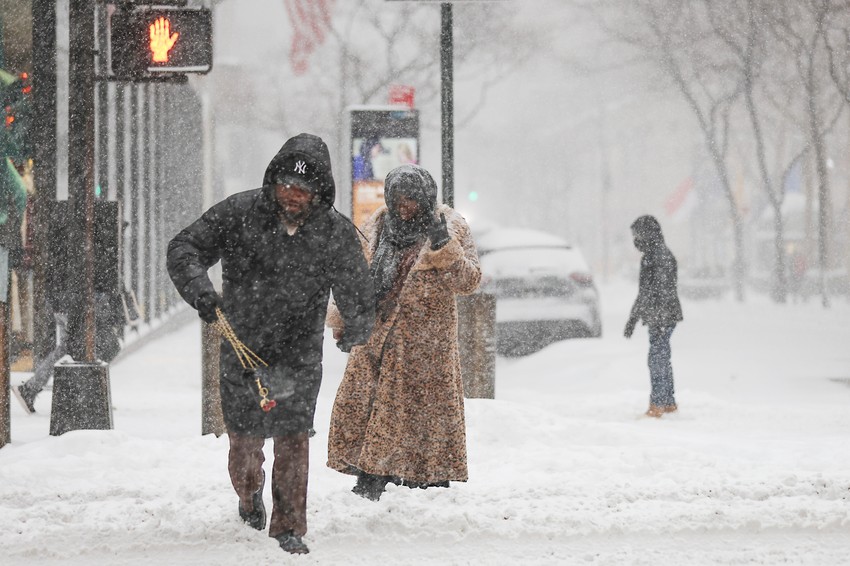 Sneg u Njujorku 25. januara