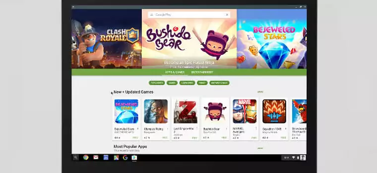 Tylko nowsze Chromebooki dostaną Sklep Play i aplikacje z Androida