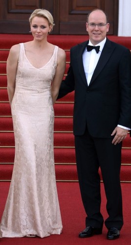 Księżna Charlene i książę Albert