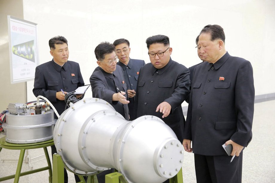 North Korean leader Kim Jong Un provides guidance on a nuclear weapons program in this undated photo released by North Korea's Korean Central News Agency