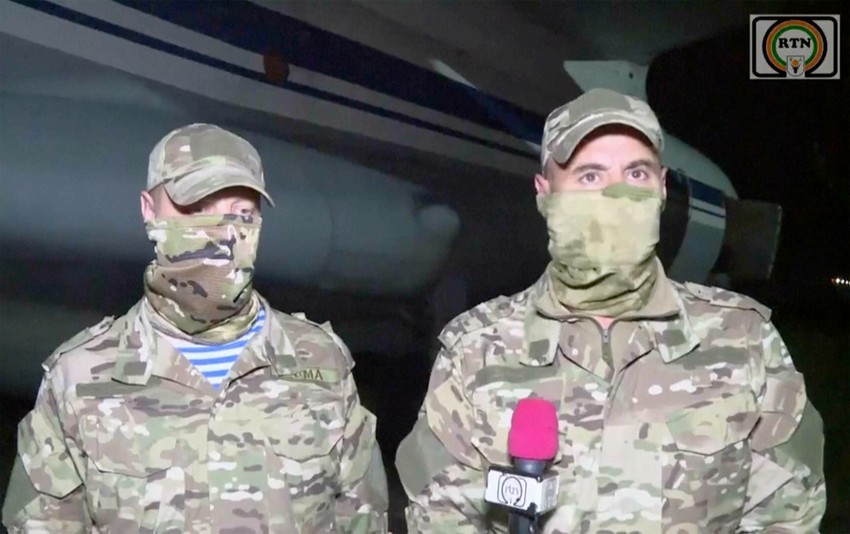 Neidentifikovani ruski vojni instruktori u Niameju, Niger, 10. aprila