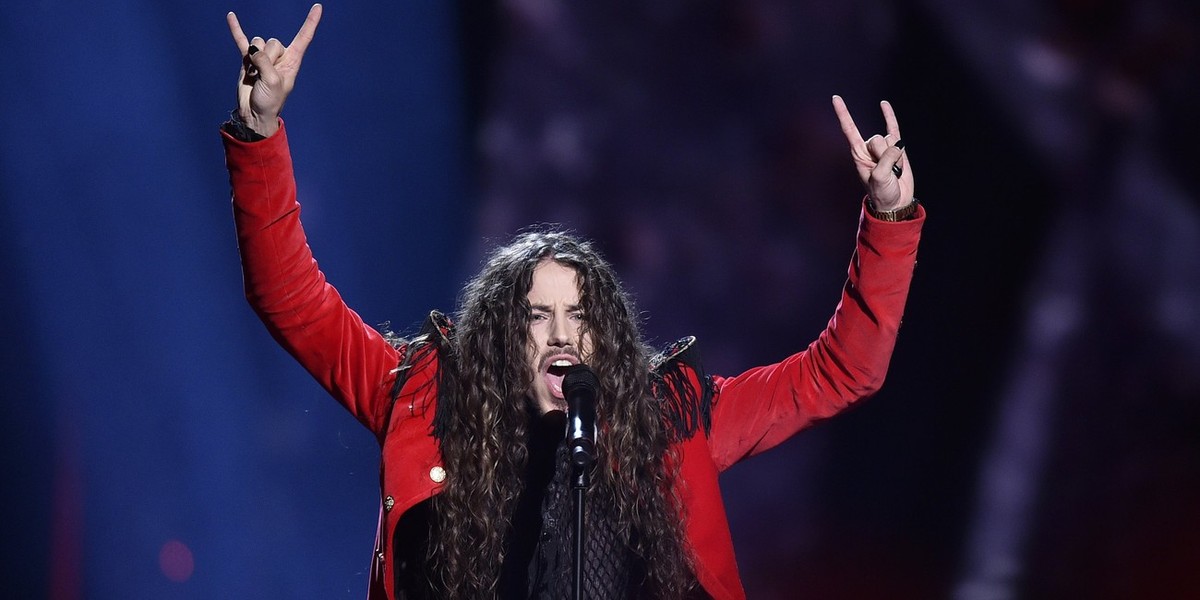 Michał Szpak podczas Eurowizji w Sztokholmie