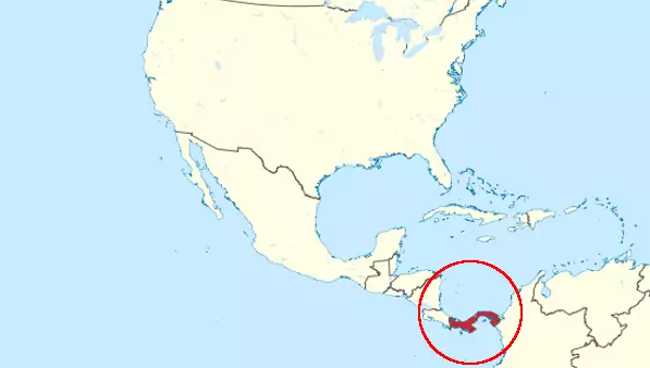 Panama na mapie świata