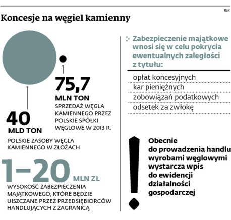 Koncesje na węgiel kamienny