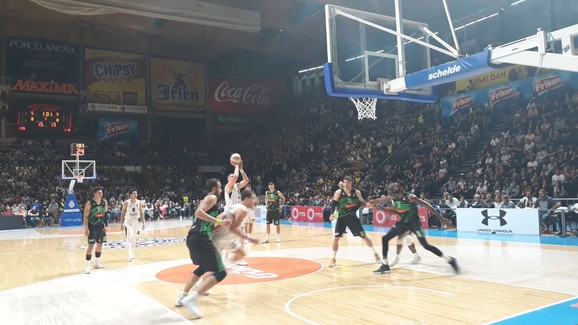 Detalj sa meča Partizan - Olimpija