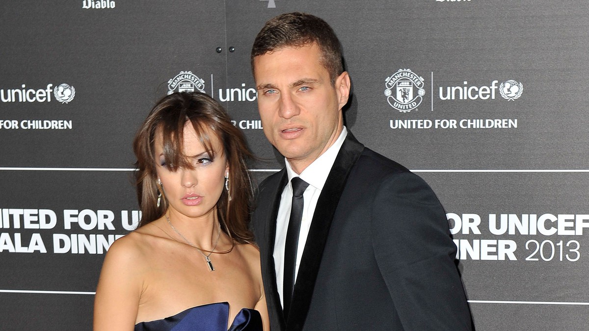 Nemanja Vidić sa ženom