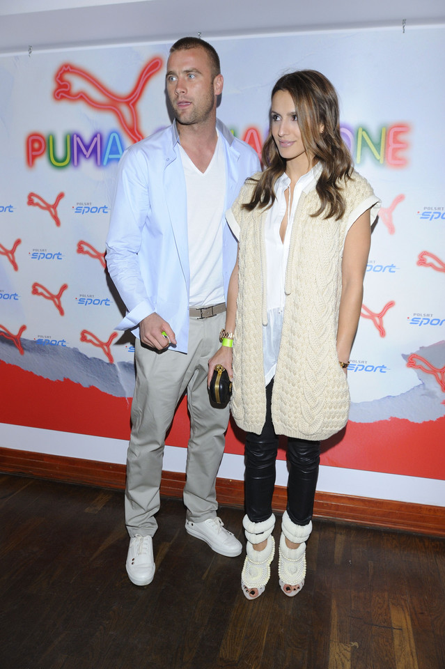 Artur Boruc i Sara Mannei na imprezie Puma Social Zone