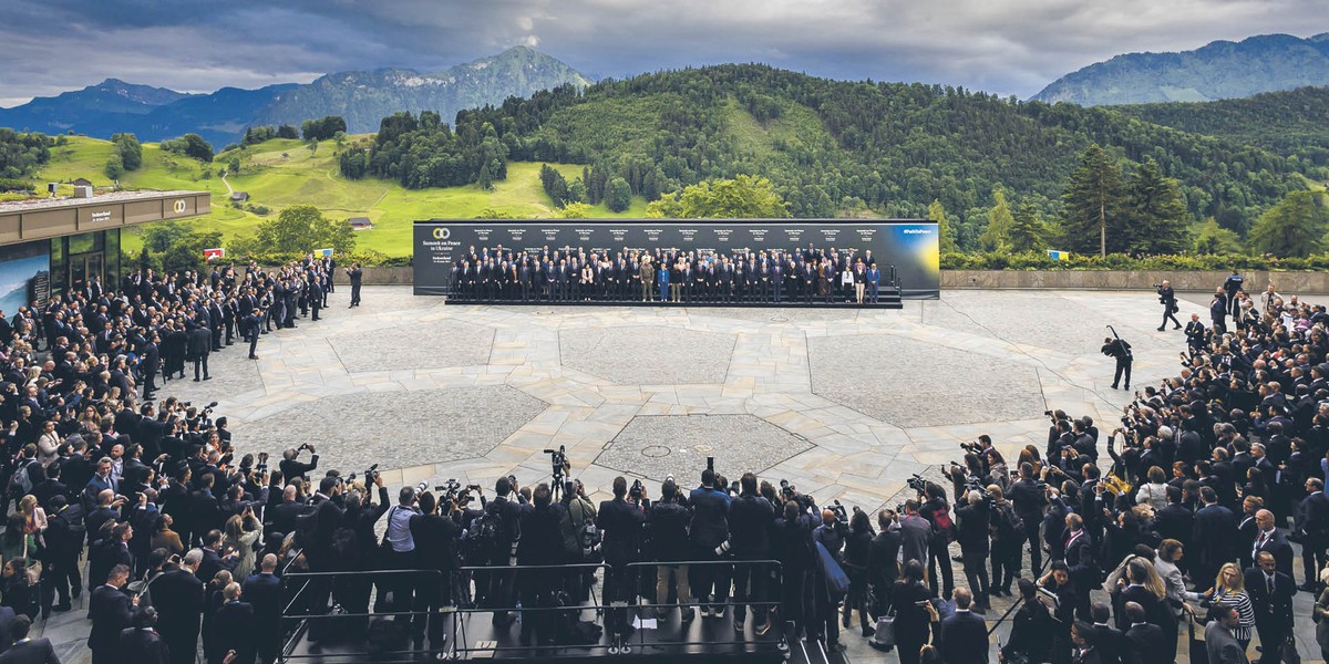 Do kurortu Bürgenstock nad Jeziorem Czterech Kantonów przyjechali przedstawiciele mniejszej liczby państw niż początkowo zapowiadano