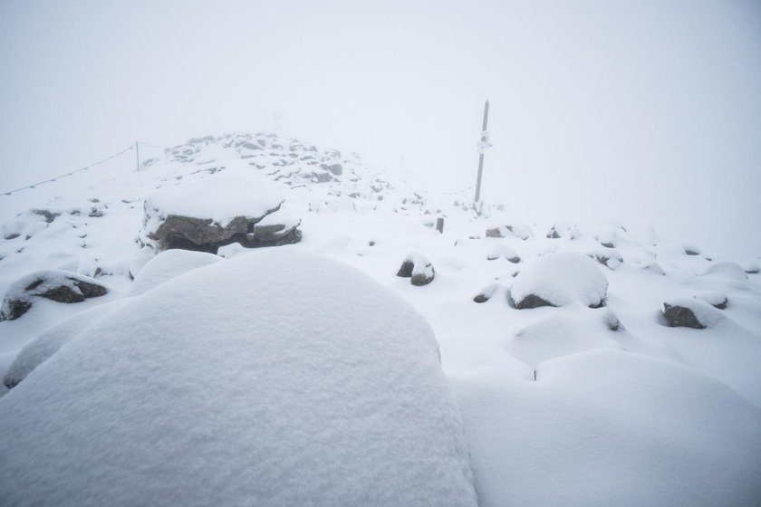 Śnieg na Kasprowym Wierchu, 8 października