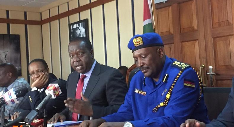 Police to arrest 4293 gun owners who did not meet CS Fred Matiang'i 1-week ultimatum