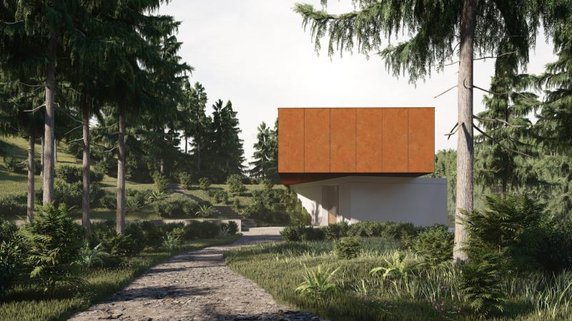 Corten House, czyli dom na trudnej i pochyłej działce