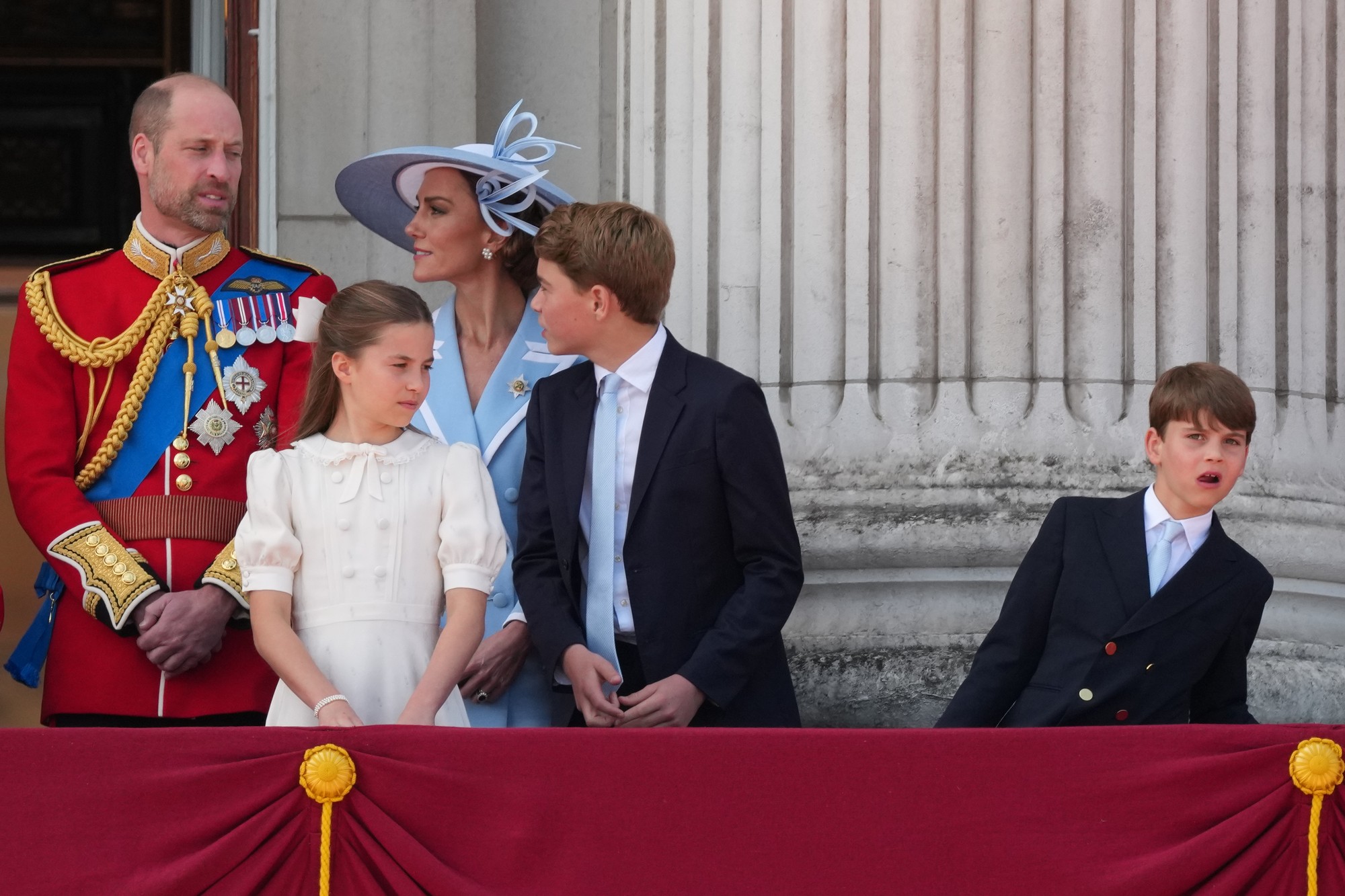 Princezná Charlotte s kráľovskou rodinou.