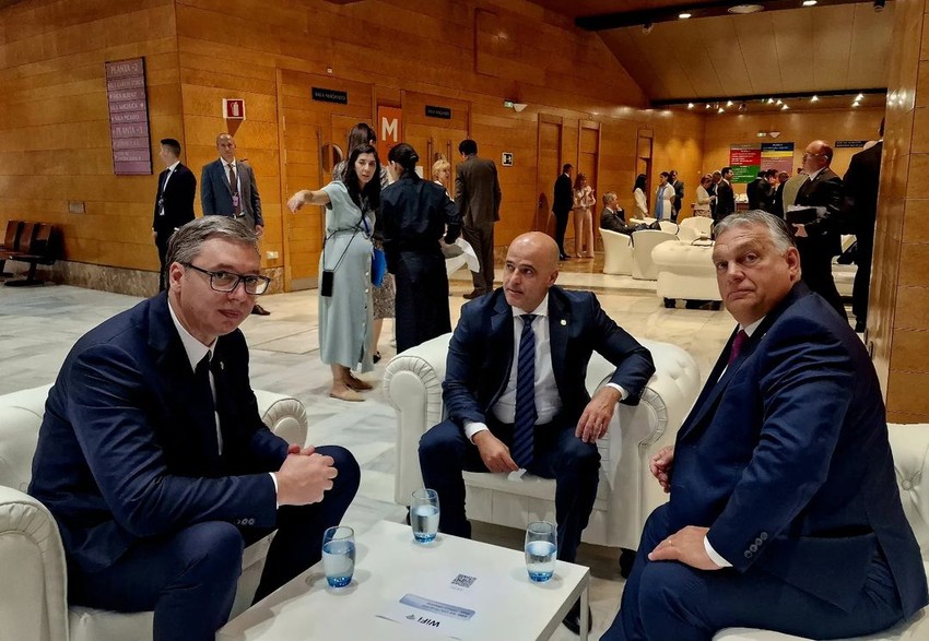 Aleksandar Vučić, Dimitar Kovačevski i Viktor Orban