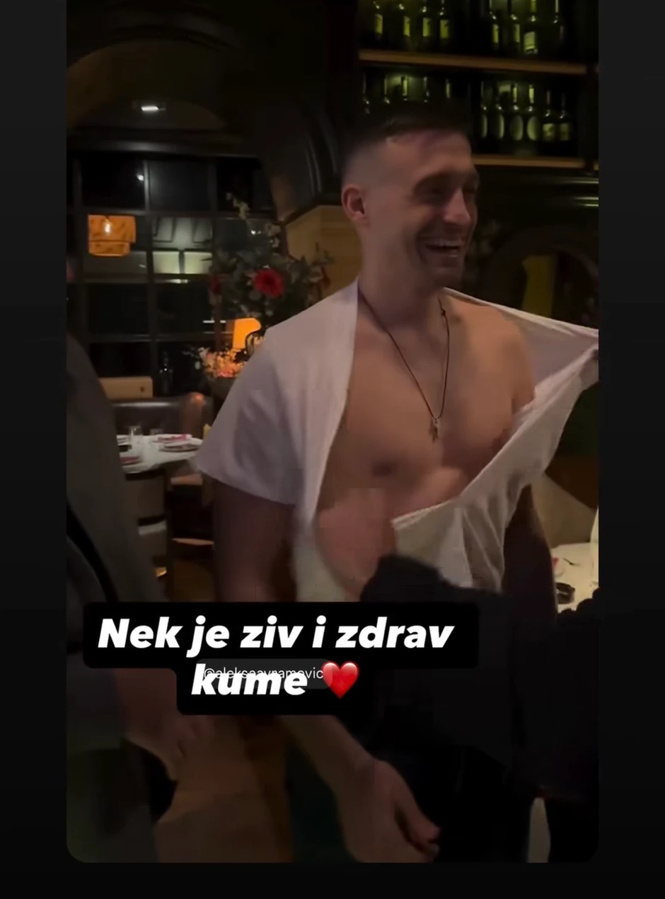 Aleksa Avramović slavio rođenje sina