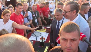 Aleksandar Vučić na manifestaciji "Belmužijada" u Svrljigu