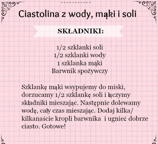 Ciastolina z wody, mąki i soli