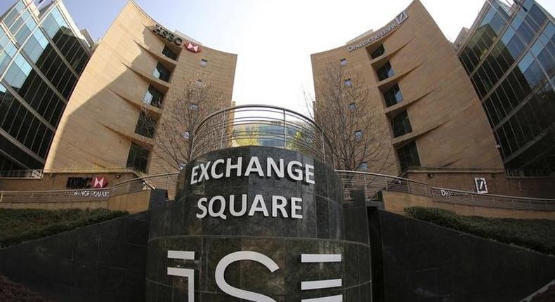 A general view of the Johannesburg Stock Exchange building in Sandton August 13, 2014. REUTERS/Siphiwe Sibeko