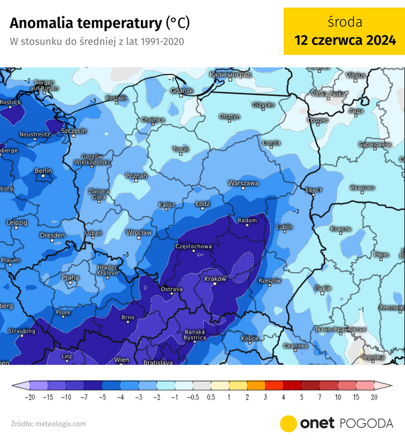 Nad Polską znajdzie się strumień bardzo zimnego powietrza