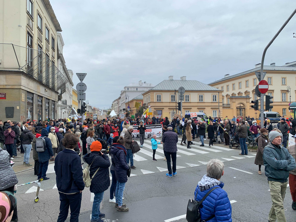 Marsz "Stop torturom na granicy" w Warszawie