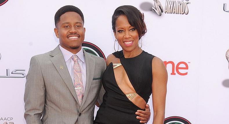 Regina King's only son Ian Alexander Jr. has died by suicide; Ian and Regina pictured in 2014