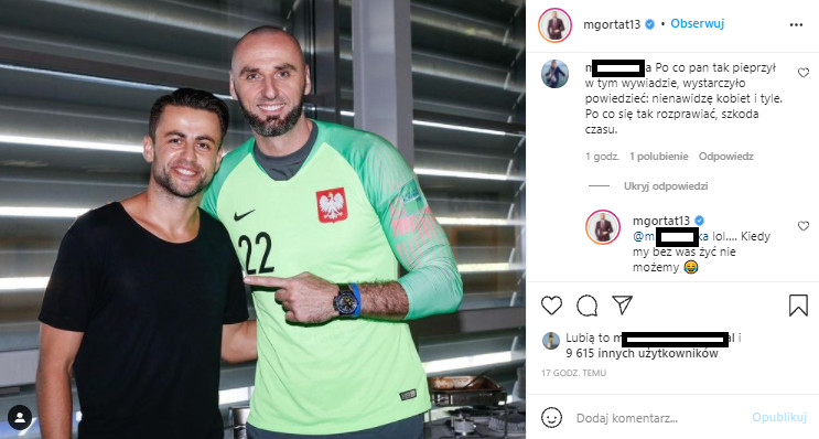 Marcin Gortat na Instagramie