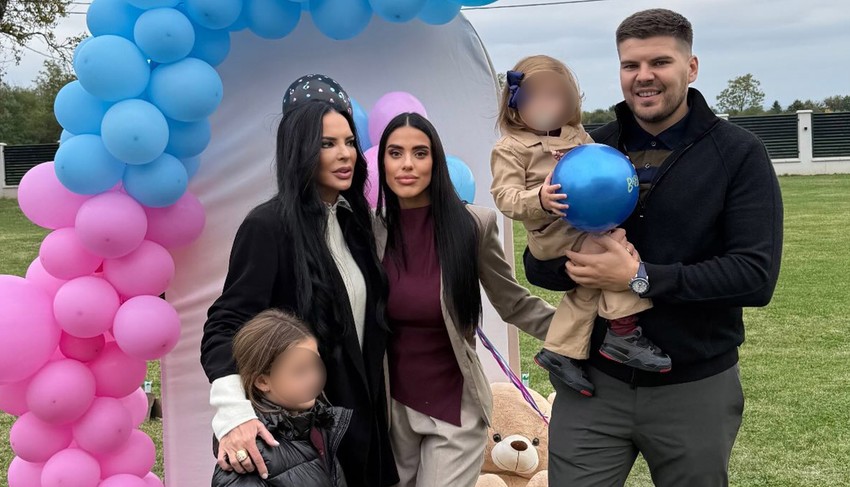 Buba Miranović sa porodicom