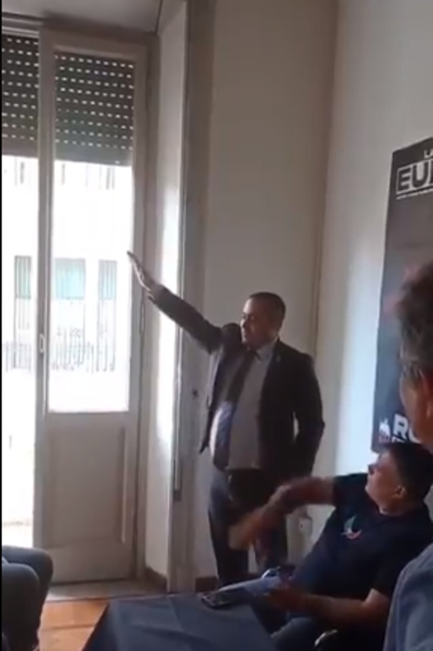 Miša Vacić salutira u Rimu