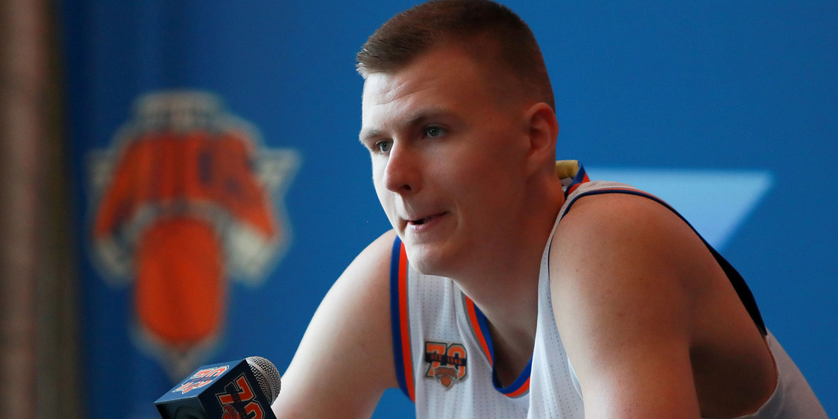 Kristaps Porzingis is leaning on a simple advantage going into the season after a breakout rookie year — his experience