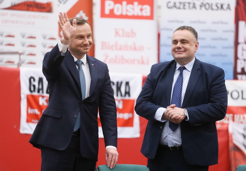 Tomasz Sakiewicz i Andrzej Duda