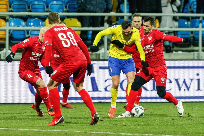 Pilka nozna. Ekstraklasa. Cracovia Krakow - Arka Gdynia. 04.03.2018