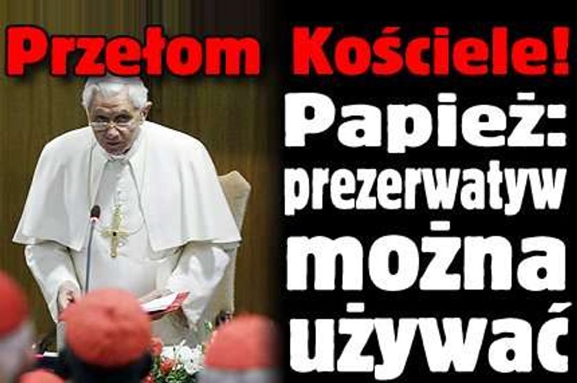 Papież: prezerwatyw można używać