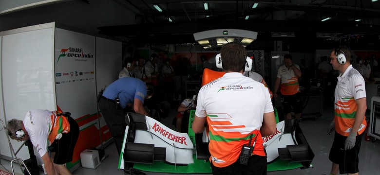 Force India boi się zamieszek. Team F1 wcześniej zakończył treningi
