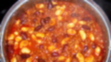 Chili con carne z mięsem i fasolą