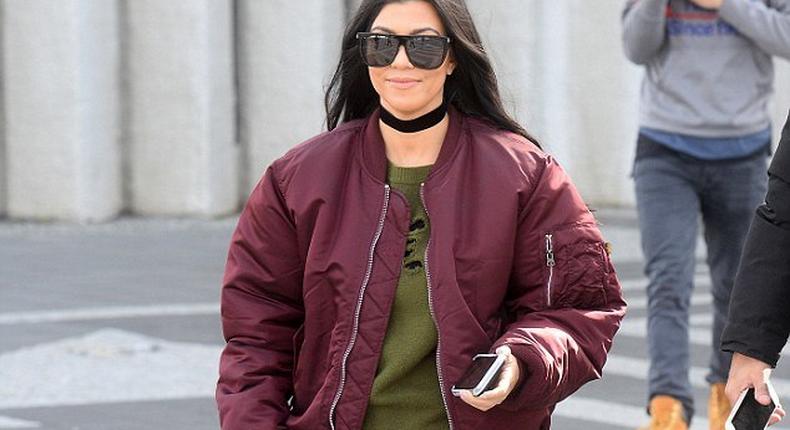 Kourtney Kardashian in Iceland