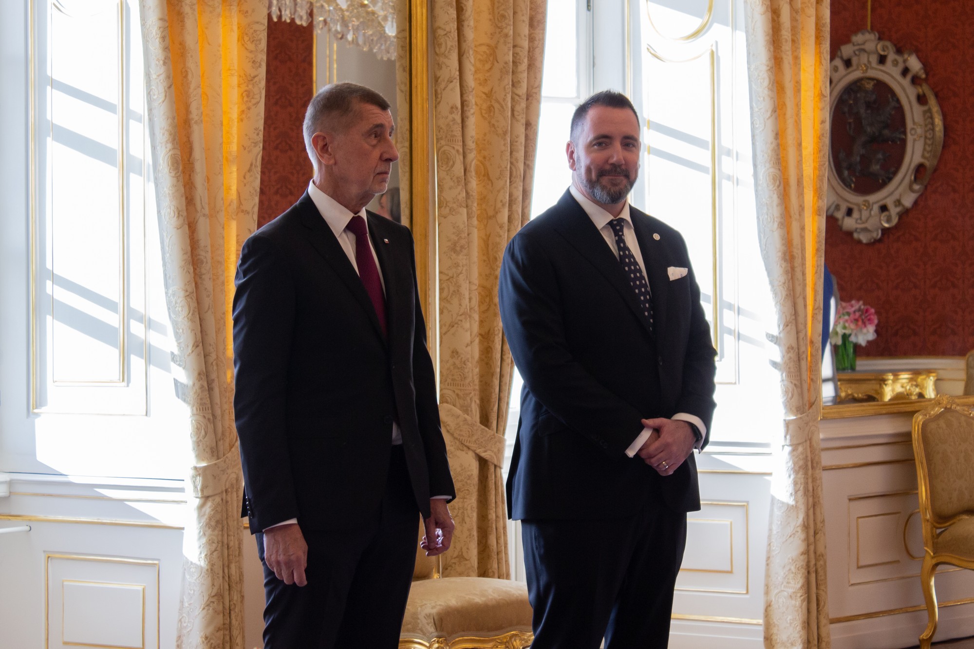 Zľava český premiér Andrej Babiš a minister životného prostredia ČR Igor Červený.