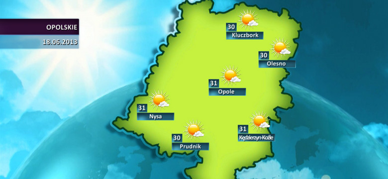 Prognoza pogody dla woj. opolskiego - 18.06