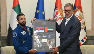 Aleksandar Vučić sastao se danas sa ministrom omladine Ujedinjenih Arapskih Emirata sultanom bin Saifom Al Nejadijem