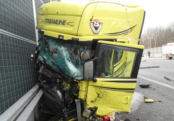 Wypadek na autostradzie A1