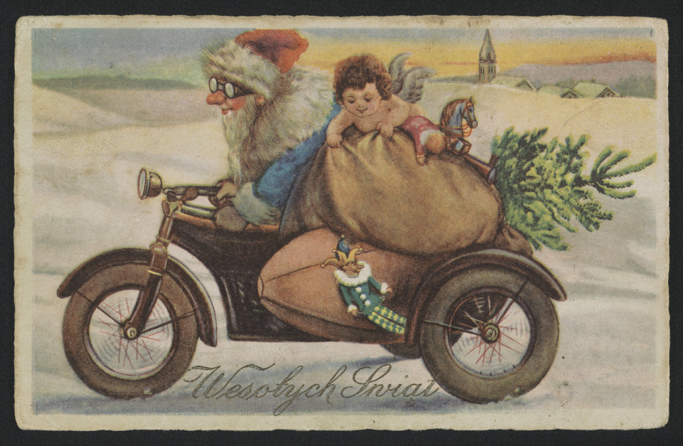 Kartka świąteczna, 1930 r.