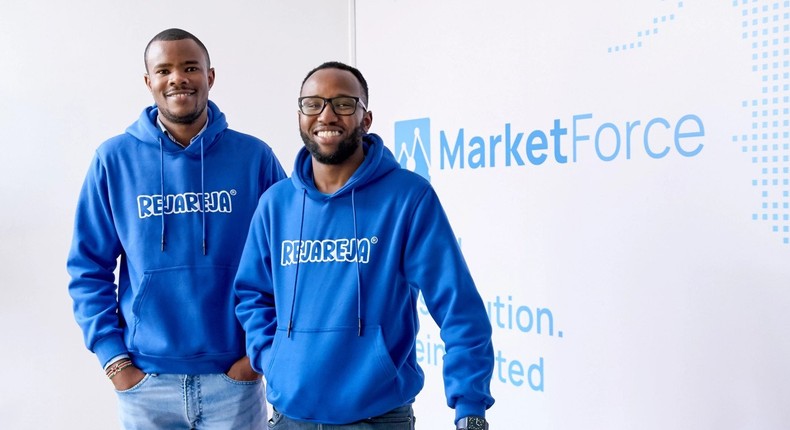 [L - R]: MarketForce co-founders, Mesongo Sibuti and Tesh Mbaabu