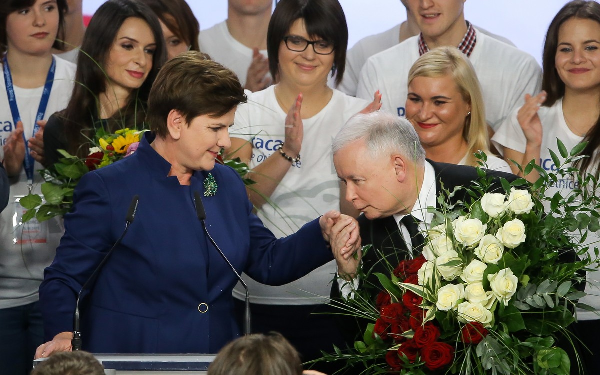 Beata Szydło i Jarosław Kaczyński