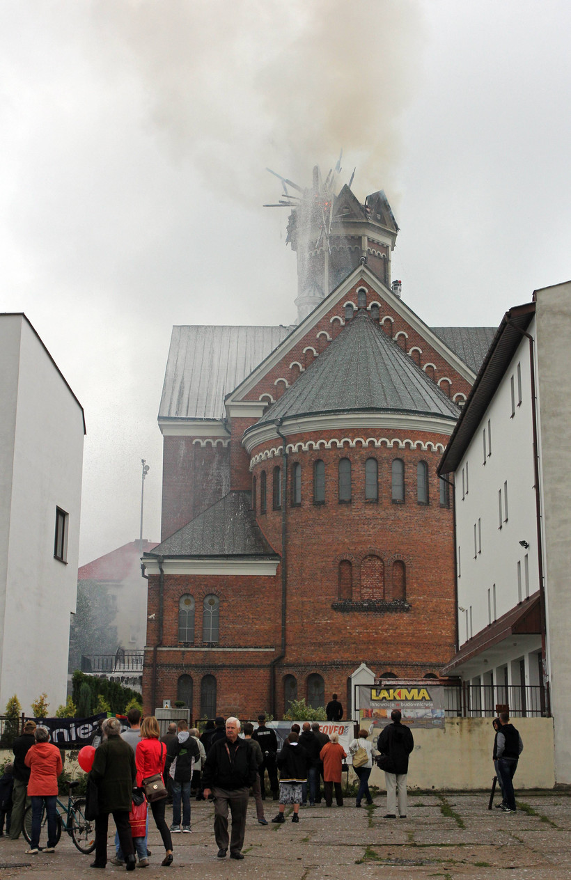 Pożar kościoła świętego Wojciecha w Białymstoku