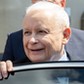 Prezes PiS Jarosław Kaczyński w czasie wizyty na Podkarpaciu