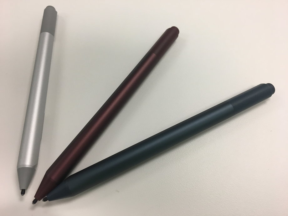 New colors for the Surface Pen stylus.