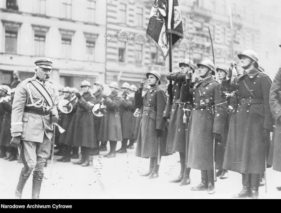 Obchody święta 11 listopada w Warszawie, rok 1927.