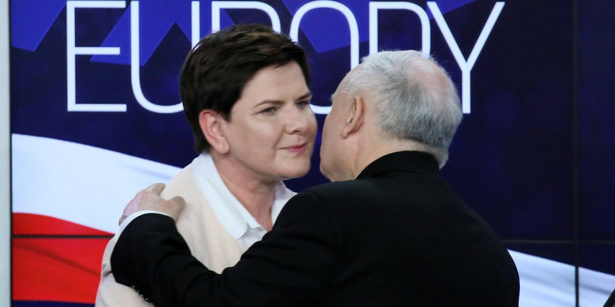 Jarosław Kaczyński i Beata Szydło