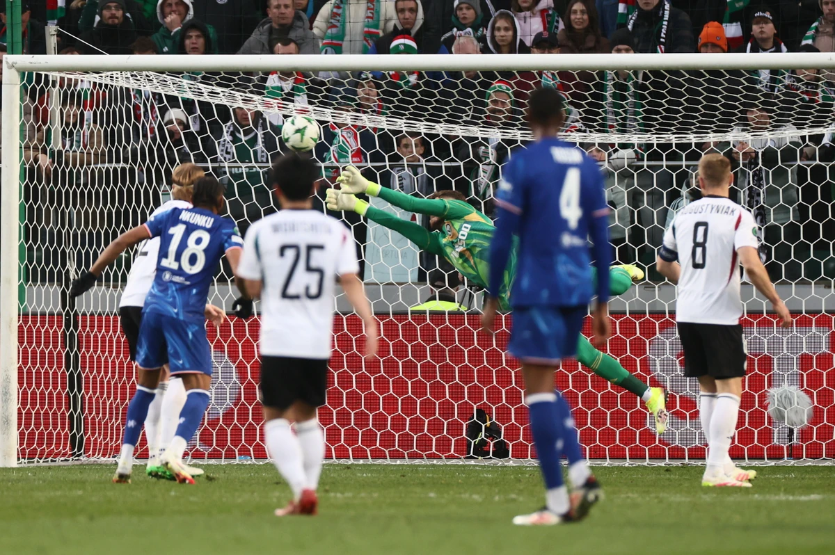 Legia awans ma już z głowy. Bramkarz Chelsea nudził się przez cały mecz